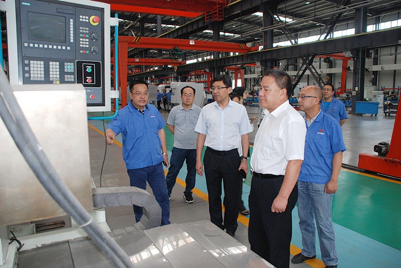 甘肅省發(fā)改委 國資委有關領導來星火機床公司調研