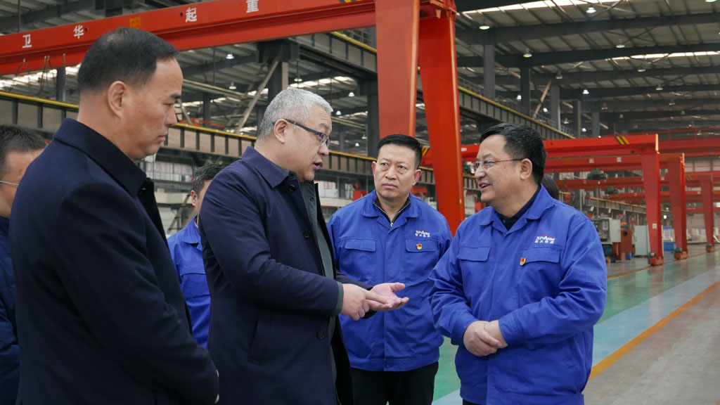 甘肅省工業和信息化廳廳長盛云峰一行到星火機床公司調研