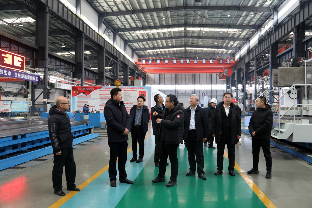 機械工業第六設計研究院有限公司董事長顧曉山一行到星火數控調研交流